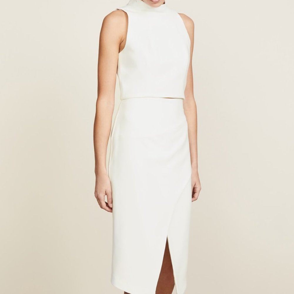 NWT - Black Halo - Juma Two Piece Dress, Color: Porcelain / White, SIZE 6